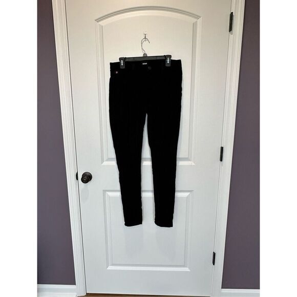 Hudson Black Corduroy Skinny Pants Size 8 - Picture 1 of 7